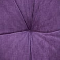 thumbnail image 3 of Parkland Collection Alena 24x24" Solid Cotton Floor Pillow in Purple, 3 of 6