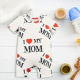 thumbnail image 6 of MERIGLARE Baby Romper Summer Clothes Cute Round Neck Infant Jumpsuit for Valentine's Day Party Photograph Props Newborn Infant 18 to 24 Months, 6 of 8