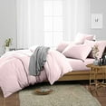 thumbnail image 5 of Cotton Bed Sheet Set 5 Piece, 300 Thread Count, 30" Deep pocket, 100% Egyptian Cotton, Cool and Breathable - Pink Solid, Queen Size., 5 of 6