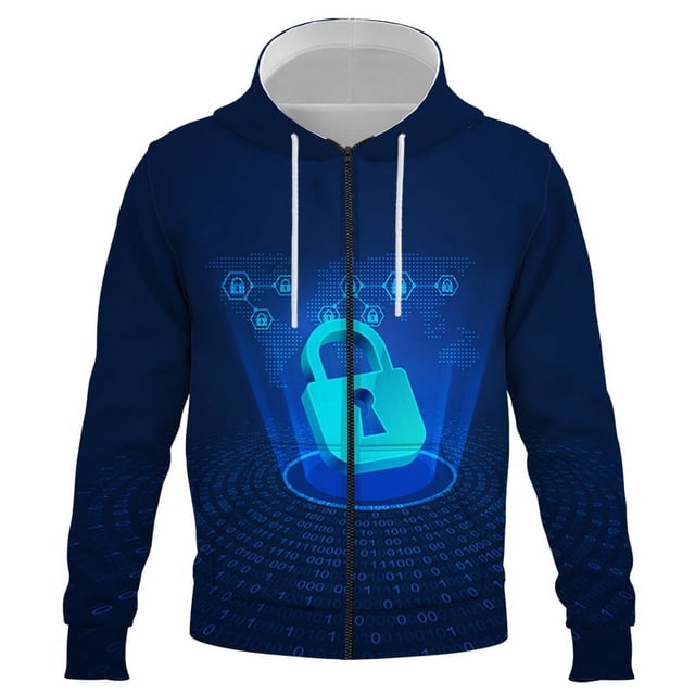 Sudadera unisex con capucha y cremallera con estampado 3D para hombre y mujer, jersey de invierno de gran tamaño, ropa de calle, nueva