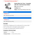 thumbnail image 2 of Window Motor Set 2 Piece - Compatible with 1992 - 2010 Ford Crown Victoria 1993 1994 1995 1996 1997 1998 1999 2000 2001 2002 2003 2004 2005 2006 2007 2008 2009, 2 of 2