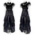 thumbnail image 2 of Wednesday Adams Family Comedy Cos Prom Wednesday Black Dress, 2 of 3