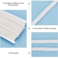 thumbnail image 4 of 20 Yards White Centipede Braid Trim 14mm Shiny Soft Lace Ribbon Polyester Braid Ribbon Plush Braid Trim, 4 of 7