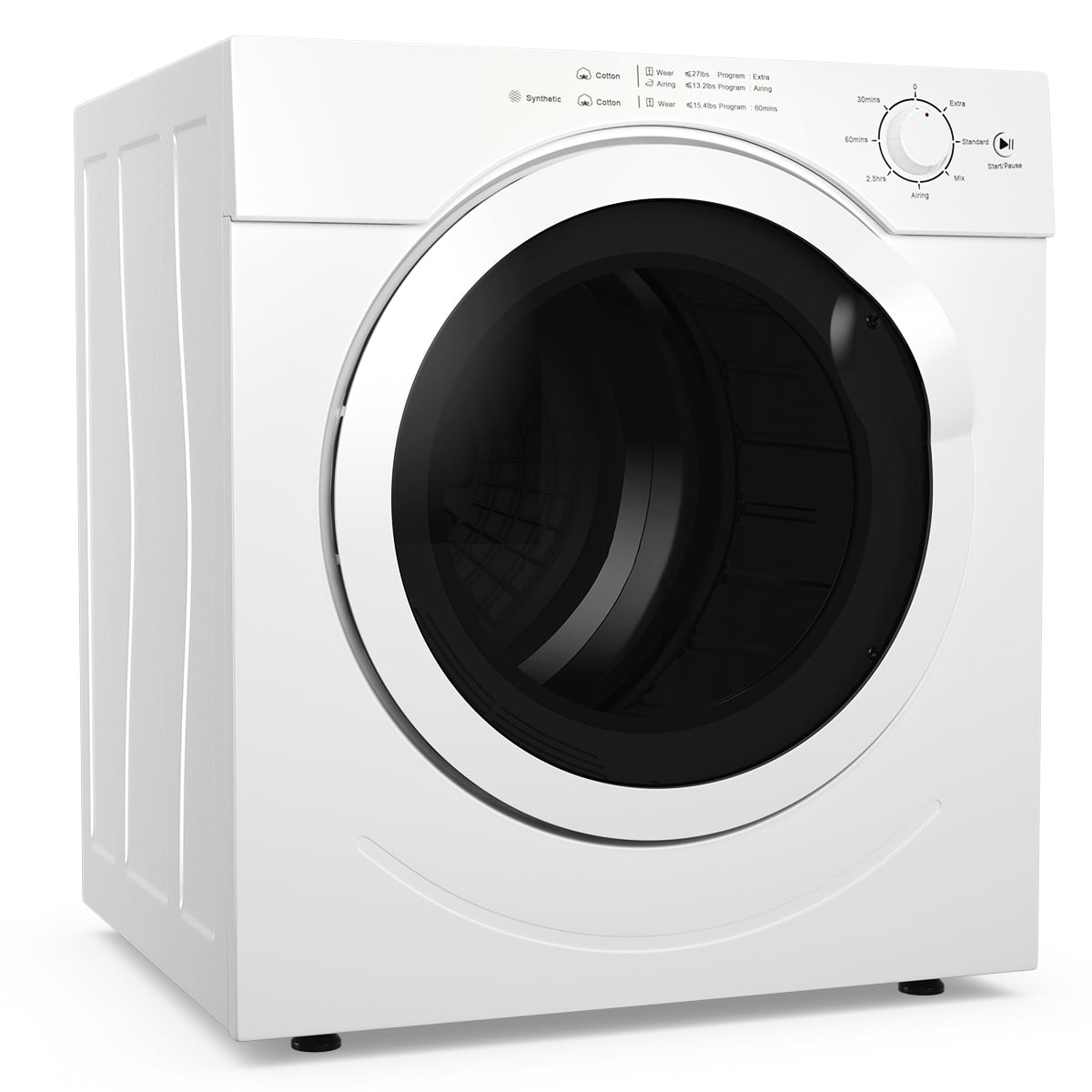 Electric Portable Laundry Dryer, 13LBS Capacity Tumble Dryer with 1500W