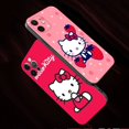 thumbnail image 4 of Phone Case for iPhone 15 14 13 11 12 Pro Max 7 8 Plus XS XR X 13mini 12mini Silicone Cover Cartoon Pink Hello Kitty LXY, 4 of 7