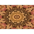thumbnail image 1 of Ahgly Company Machine Washable Indoor Rectangle Transitional Orange Area Rugs, 4' x 6', 1 of 7