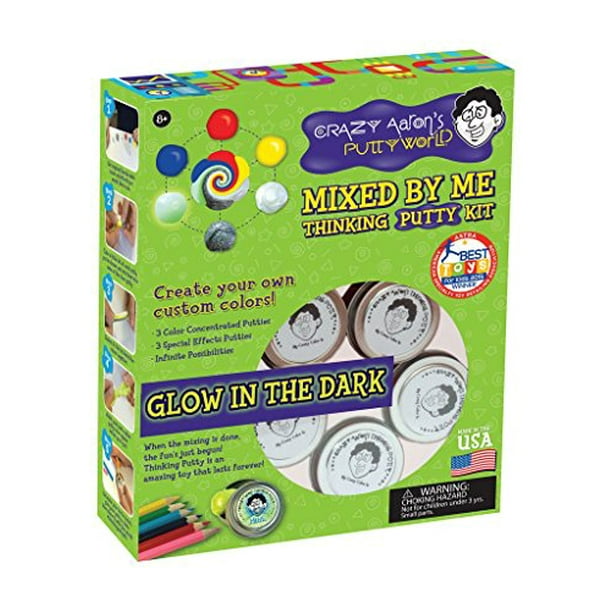 Crazy Aaron's Thinking Putty, Mixed By Me Thinking Putty Kit - Walmart ...