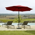 thumbnail image 1 of Davee Furniture 9 Ft Red Market Umbrella with Tilt and Crank, 1 of 4