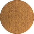 thumbnail image 1 of Ahgly Company Indoor Round Oriental Orange Industrial Area Rugs, 5' Round, 1 of 4