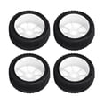 thumbnail image 2 of Neumático de banda de rodadura X600 para coche RC, 4 Uds., para TRAXXAS SLASH 1/10 RC, juego de neumáticos de repuesto para camión corto, color blanco YUNYI BRAND  Deportes, 2 of 8