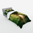thumbnail image 2 of Ambesonne Tree Bedding Set 3 Pcs, Thirving Jungle Spring Season, Twin XL, Green Pale Yellow, 2 of 2