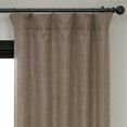 thumbnail image 5 of Half Price Drapes Dutch Cocoa Blackout Faux Linen Room Darkening Curtain, 50W x 84L (1 Panel), 5 of 12