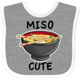 thumbnail image 3 of Inktastic Miso Cute with Miso Soup Boys or Girls Baby Bib, 3 of 4