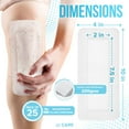 thumbnail image 2 of JJ CARE Waterproof Adhesive Island Dressing [Pack of 25], 4" x 10" Sterile Island Wound Dressing, Breathable Bordered Gauze Dressing, Individually Wrapped Latex Free Bandages, Non-Stick Central Pad, 2 of 7