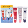thumbnail image 1 of Kissable Lips Set by LOccitane pour Femme - 3 Pc 0.4oz Beurre de Karité Baume à Lèvres Ultra Riche, 0.39oz Roses et Reine Baume à Lèvres Rose, 0.4oz Baume à Lèvres Cerisier, 1 of 2
