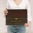 thumbnail image 1 of Darling Souvenir Personalized Engraved Laser Cut Wedding Guest Book Wooden Cover Sign-in Book Registry Guestbook Scrapbook-P3, 1 of 6