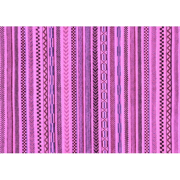 Ahgly Company Indoor Rectangle Abstract Purple Modern Area Rugs, 2' x 3'