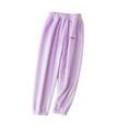 thumbnail image 2 of JIAYUE Cozy Pants For Kids Solid Color Warm For Children Autumn Winter Soft Comfortable Daily Attire, 2 of 4