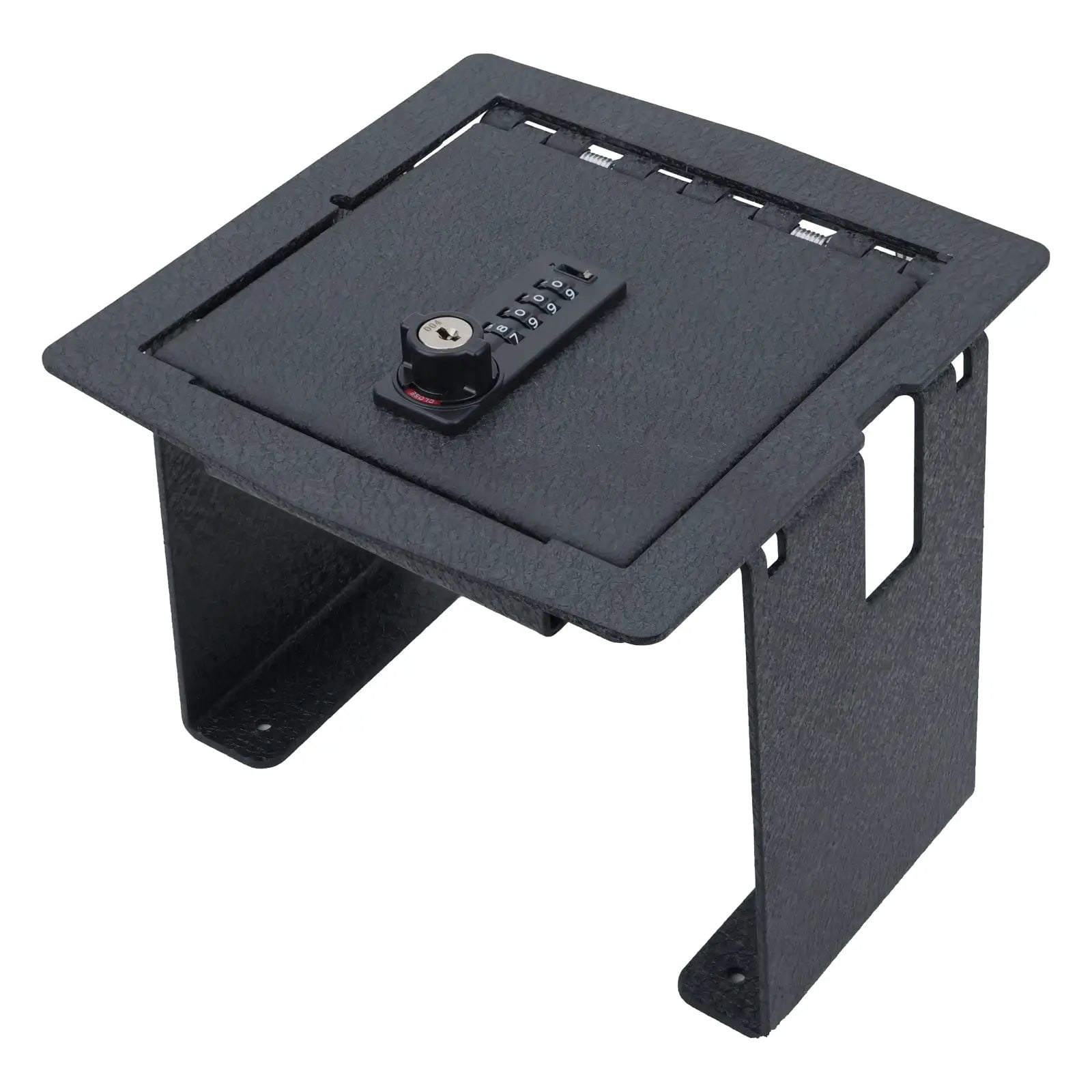 Center Console Gun Safe Vault - WASAI Console Lockbox Compatible with 2018-2022 Jeep Wrangler JL Not for sport and Rubicon and Jeep Gladiator with Heavy Gauge Steel, 4 Digit Combination Lock with Key