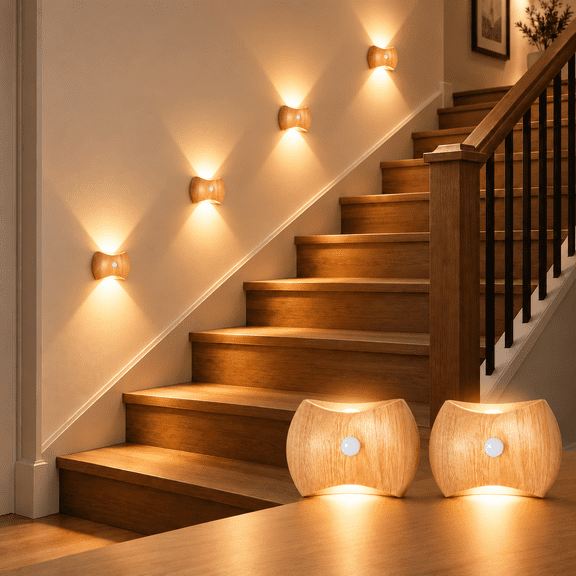 Rechargeable Motion Sensor Wall Sconce, 2 Pack Wireless LED Light with Magnetic Mount, up and Down Lighting for Bedroom, Hallway and Stair