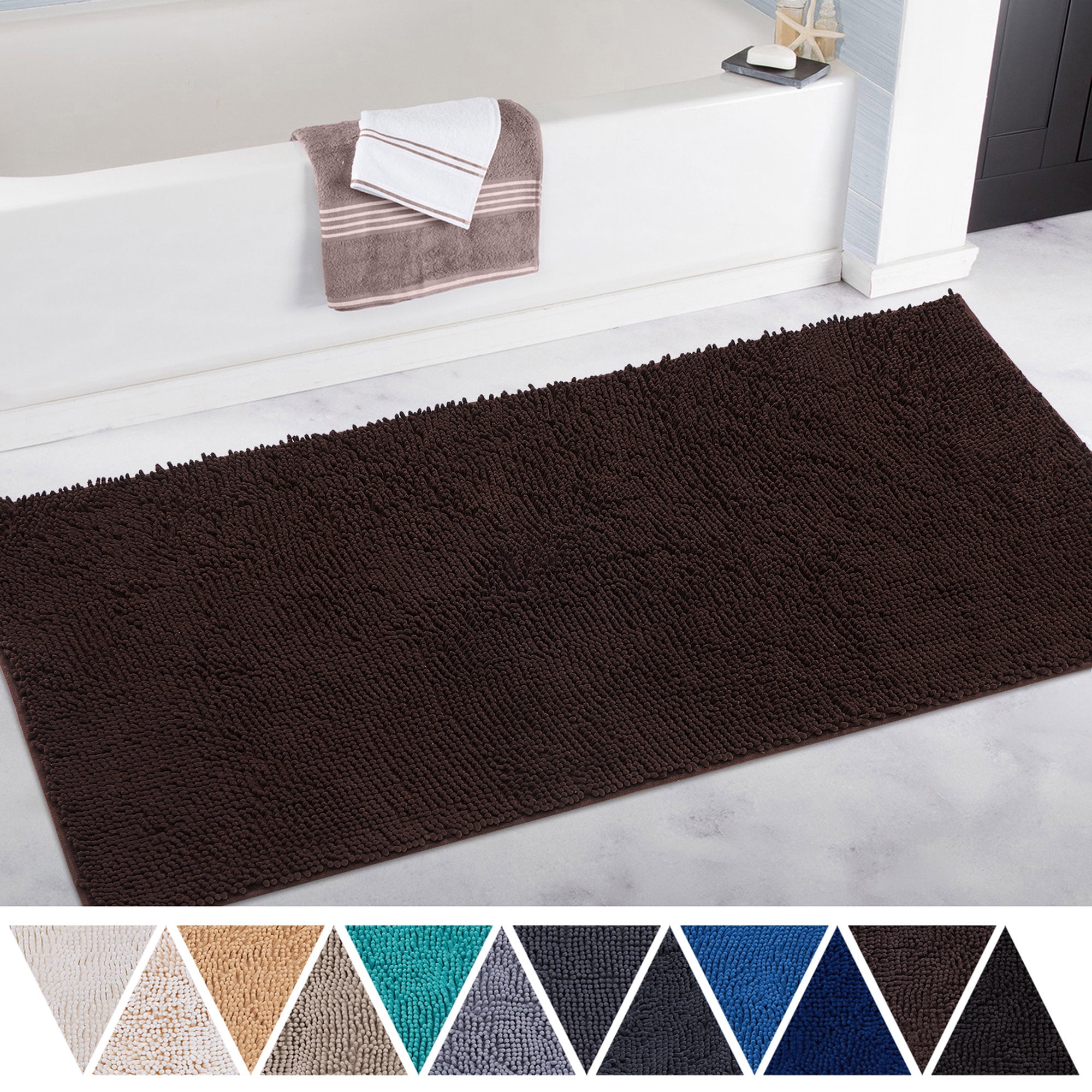 DEARTOWN Bath Mat Runner for Bathroom Rugs,Long Floor Mats, Perfect for