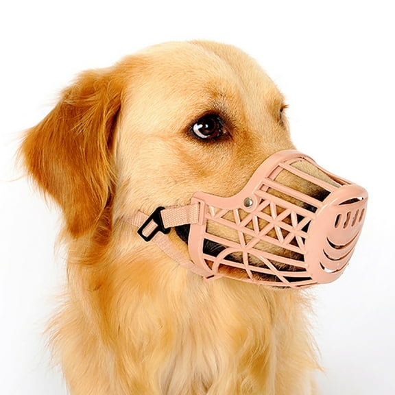 Yirtree Plastic Adjustable Dog Muzzle, Breathable Basket Muzzles for Small, Medium, Large and X-Large Dogs, Stop Biting, Barking and Chewing, Best for Aggressive Dogs