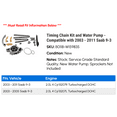 thumbnail image 2 of Timing Chain Kit and Water Pump - Compatible with 2003 - 2011 Saab 9-3 2004 2005 2006 2007 2008 2009 2010, 2 of 2