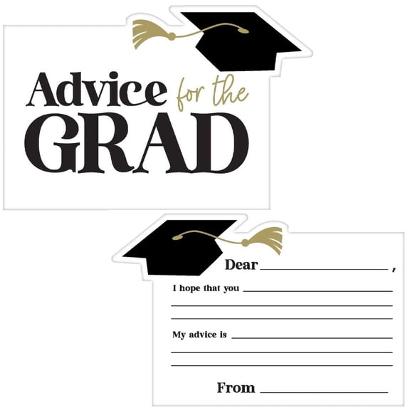 Graduation Advice Cards 24 Per Pack