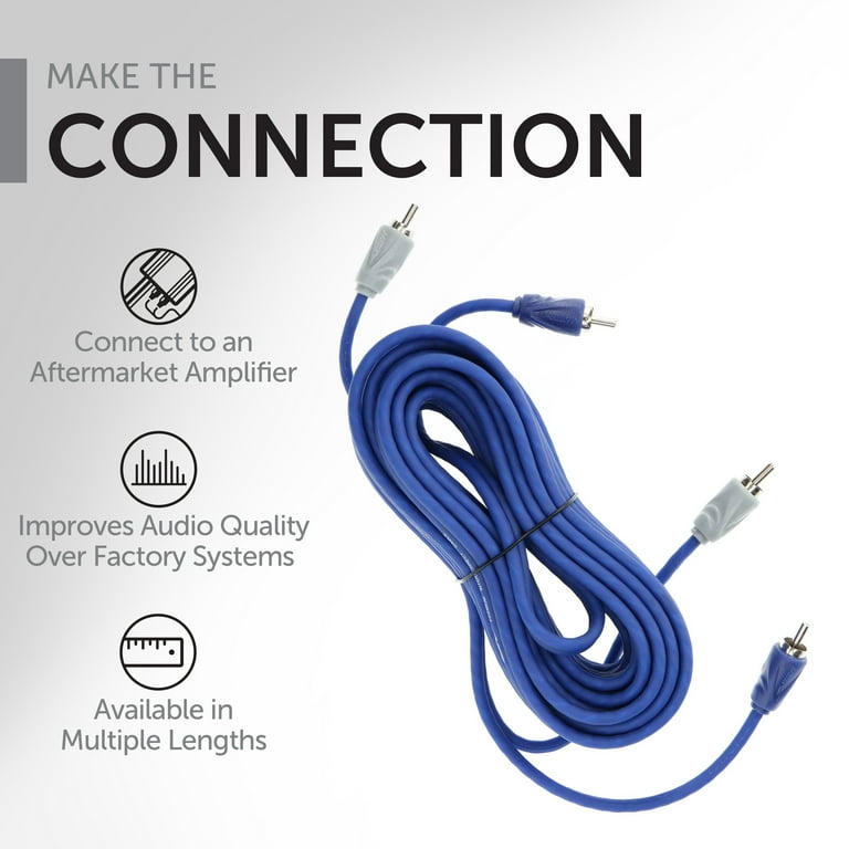 Metra WM-RCA14 Dual Twist 14 Foot RCA Cable New - Walmart.com