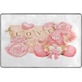 thumbnail image 4 of Dreamtimes Pink Mothers Day Gnome Non-Slip Area Rug 72"x48", Valentine's Day Love Soft Non Slip Washable Floor Mats for Indoor Front Porch,Living Room, Bedroom,Kitchen, 4 of 5