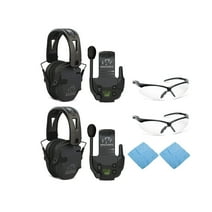 Walkers Razor Tacti-Grip with Rubber Headband with Walkie-Talkie Bundle (2-Pack)