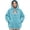 Sky Blue, variant on Flannel Pet Pouch Hoodie For Women, Fluffy Warm Cat Hoodie With Pouch, Pet Carrier Sweatshirt With Drawstring For Dogs & Snack Hoodies Pet Lovers, Light Brown, XXL