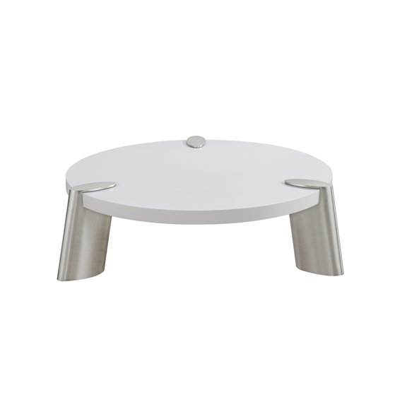 Whiteline Modern Living Mimeo round Coffee Table, Matt White top.