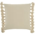 thumbnail image 3 of Nourison 18.00 in x 18.00 in Beige, Pink and Multi-color Cotton Throw Pillow, 3 of 7