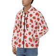 thumbnail image 3 of Naloa Strawberries Men’s Hoodies, Zip up Hoodie, Sweatshirts,Hoodies for Men Sizes S-3XL-XX-Large, 3 of 5