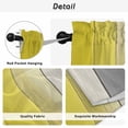 thumbnail image 5 of Yellow Gray Ombre Tier Curtains, Vintage Country Wooden Light Filtering Kitchen Curtains, 2Pcs Rod Pocket Half Window Treatments Panels for Sink Cafe Cabinet Camper 27.5x36 Inches, 5 of 9