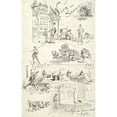 thumbnail image 2 of Moritz Ledeli 17x24 Gold Ornate Framed and Double Matted Museum Art Print Titled - Viennese Guy 1885 (Vienna in Summer) (1885), 2 of 4