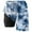 A1#-Blue, variant on Men Tie Dye Board Shorts - Double Layer Swim Trunks With Mesh Liner, Quick Dry Beach Bottoms(Mint Green-S)