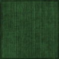 thumbnail image 1 of Ahgly Company Indoor Square Solid Emerald Green Modern Area Rugs, 3' Square, 1 of 4