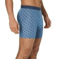 thumbnail image 5 of Hanes Originals Men's SuperSoftBoxer Brief Underwear Pack, Black/Stone/Print, 3-Pack, 5 of 7