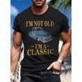 thumbnail image 1 of Camiseta con estampado gráfico de coche para hombre, manga corta, cuello redondo, ropa de verano para exteriores, para adultos, hombres, mujeres, adolescentes, jóvenes., 1 of 7