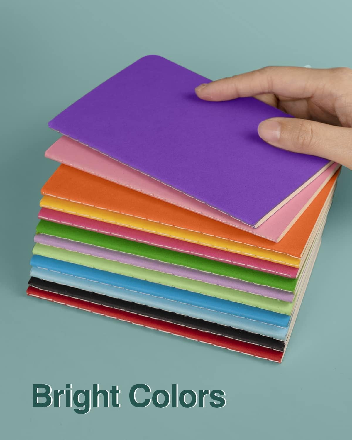 Small Lined Notebooks Bulk 36 Pack Mini Pocket Notepads Journal Set-12 Bright Colors, 3.5 x 5.5 Inches, 30 Sheets/60 Pages, Can Be Used as Conference and Party Giveaways