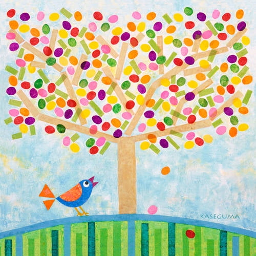 Oopsy Daisy's Jellybean Tree Canvas Wall Art, Size 14x14