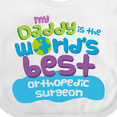 thumbnail image 4 of Inktastic Orthopedic Surgeon Daddy Boys or Girls Baby Bib, 4 of 4