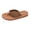 Brown, variant on BRICH Flip Flop for Women Dressy Summer on Flat Sandals Open Toes Slides Summer Outdoor Breathable Beach Walking Thong Sandals Yellow 9.5
