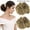 Ash Blonde Mix Ginger, variant on LELINTA 2pcs Messy Hair Bun Extensions Chignons Hair Hair Scrunchie Scrunchy Updo Hairpiece Ponytail