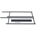 thumbnail image 4 of CNCEST 2-Tier Freestanding Towel Rack Metal Towel Bar Bathroom Black Tall Towel Stand, 4 of 10