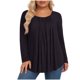 thumbnail image 1 of Mujeres de Manga Larga Tops Casual de Moda Gradiente Impresión Cuello Redondo Plegado Tamaño Superior para Uso Diario Y de Fiesta, 1 of 6