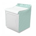 thumbnail image 2 of Aqua Damask Washer Cover, Vintage Lace Look Rhythmic Delicate Motif in Green Tones Monochrome Print, Decorative Accent for Laundromats, 29" x 28" x 40", Seafoam White, by Ambesonne, 2 of 3