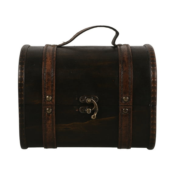 WORGEOUS Keepsake Box with Handle Latch Antique Wooden Jewelry Box Treasure Chest